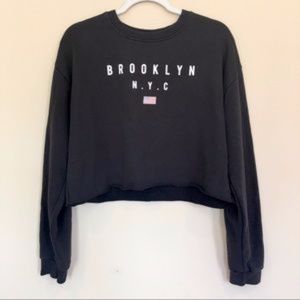 Forever 21 Brooklyn NYC Cropped Sweatshirt